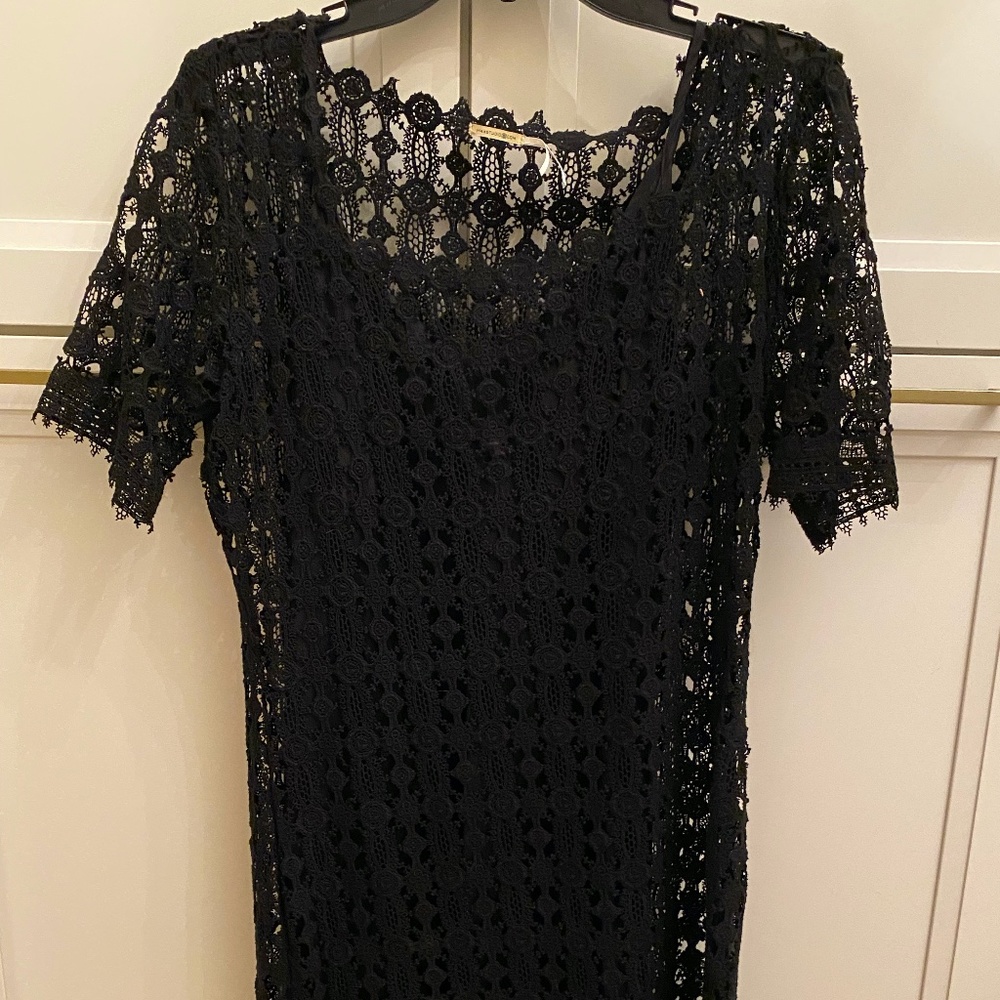 Breathtaking embroidered dress with separate liner